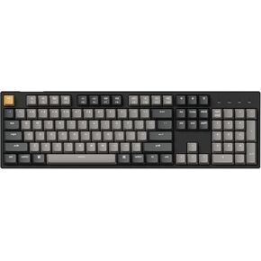 لوحة مفاتيح ميكانيكية سلكية مخصصة Keychron C2 Pro QMK/VIA، حجم كامل 100% قابل للبرمجة 108 مفتاح بإضاءة خلفية بيضاء ومفتاح بني، لوحة مفاتيح ألعاب PBT لنظام التشغيل Mac Windows Linux in Kuwait