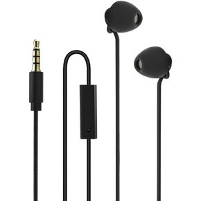 Sleeping Headphones Earphones, Soft Comfortable Silicone Noise Isolating Earbuds with Mic Earplugs for Nighttime, Insomnia, Travel, Sport, Meditation & Relaxation (White)