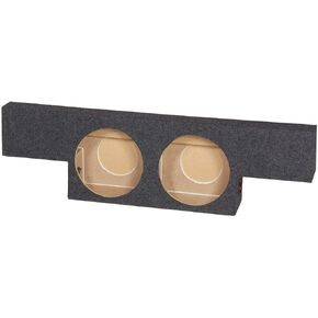 QPower Non HD Crew Cab Behind Seat Dual 12" Subwoofer Box