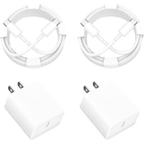 [Apple MFi Certified] iPhone 16 Charger Fast Charging, KYOHAYA 2Pack 20W USB-C Power Adapter Type-C Wall Charger + 10FT Type-C Cable for iPhone 16 Pro/16 Pro Max/15/15 Pro/iPad Pro/Air/Mini/iPad 10th