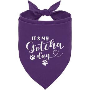 It's My Gotcha Day Dog Bandana, Funny Pet Dog Puppy Bandana, Mother Puppers Happy Gotcha Day, Dog Bandana Adoption Day, Photo Props Accessories, for Pet Dog Lovers Gifts (D92)