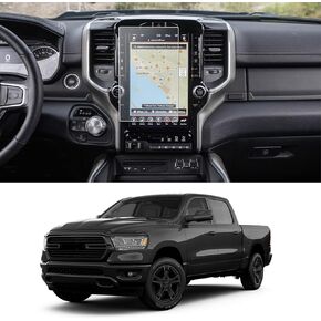 Screen Protector for Dodge Ram Accessories 2019-2025 Ram 1500 2500 3500 TRX Rebel Laramie 12-Inch Touchscreen Accessories with 9H Tempered Glass(Anti-Scratch), Anti-Fingerprint,Full Cover