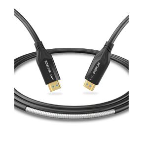 8K Fibre Optic HDMI Cable 75ft,Upgraded Armor Metal Fiber Optic HDMI 2.1 Cable 48 Gbps,Ultra High Speed 8K@60Hz 4K@120Hz Dolby Dynamic HDR eARC (Black Armor, 75ft)