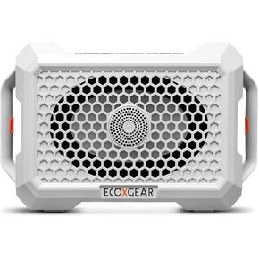 ECOXGEAR Defender 121dB Massive Sound, Waterproof (IP67), Portable, Bluetooth 5.1, 100-Watt, 2-Way, Outdoor Speaker with LED Party Lights, 25+ Hours Playtime (Black Oak)