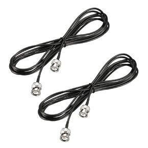 uxcell BNC Male to Male Coaxial Jumper Cable 50 ohm 16 feet RG174 2pcs