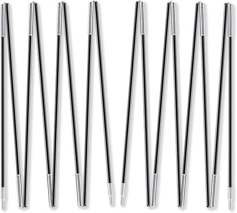 عمود خيمة VideoPUP، قضبان عمود خيمة للتخييم من الألياف الزجاجية، قضبان دعم للمأوى الشمسي في الهواء الطلق، مجموعتان 8 أقسام، تناسب خيمة 78 × 78 بوصة 3-4 أشخاص، طول العمود 157 بوصة in Kuwait