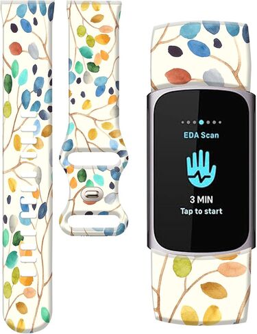 Compatible with Charge 6/Charge 5 WatchBands for Women Men,Elastic Adjustable Wristbands,Breathable Sport Band Soft Health Tracker in Saudi Arabia