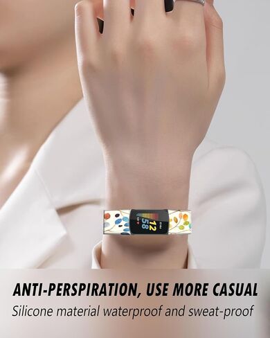 Compatible with Charge 6/Charge 5 WatchBands for Women Men,Elastic Adjustable Wristbands,Breathable Sport Band Soft Health Tracker in Saudi Arabia