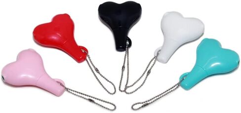 Milisten Dispenser 3. 5mm Heart Shape Headphone Splitter, 2 in 1 Stereo Audio Splitter, Portable Keychain Earphone Splitter () Universal Adapter in Saudi Arabia