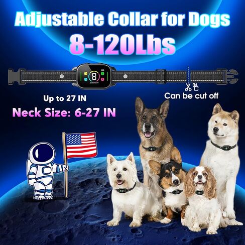 NHUJK Dog Bark Collar for Small Medium Dogs - Sliver, Silver in Saudi Arabia
