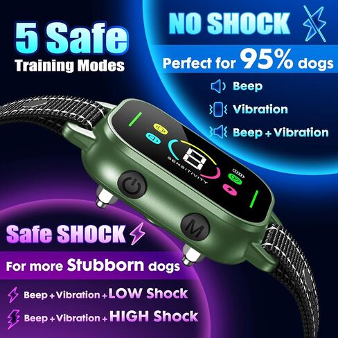 NHUJK Dog Bark Collar for Small Medium Dogs - Sliver, Silver in Saudi Arabia