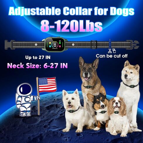NHUJK Dog Bark Collar for Small Medium Dogs - Sliver, Silver in Saudi Arabia