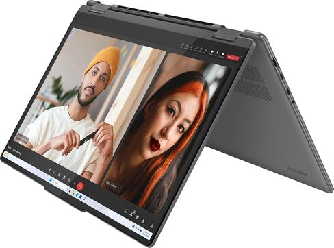 Lenovo Yoga 7 2-in-1 Laptop 2024 16" WUXGA 1920 x 1200 Touchscreen, Intel Core Ultra 5 125U, 12-core, Intel Graphics, 16GB LPDDR5, 512GB SSD, Backlit KB, Thunderbolt 4, FP, Wi-Fi 6E, Windows 10 Home in Saudi Arabia