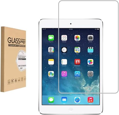 Screen Protector for Apple iPad mini 1 2 3 (Not mini 4/5/6) Inch Tempered Glass,9H Hardness Anti Scratch, Bubble Free，Case Friendly Easy Installation.(1 Pack) in Saudi Arabia