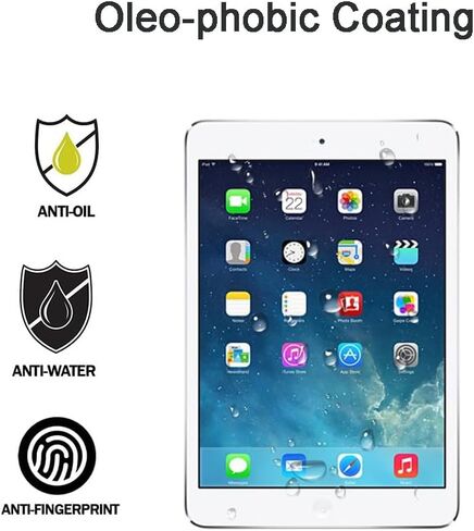 Screen Protector for Apple iPad mini 1 2 3 (Not mini 4/5/6) Inch Tempered Glass,9H Hardness Anti Scratch, Bubble Free，Case Friendly Easy Installation.(1 Pack) in Saudi Arabia