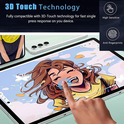[عبوة من قطعتين لهاتف Samsung Galaxy Tab S10 Plus واقي شاشة للخصوصية، جراب واقي شاشة مرن مضاد للتجسس بصلابة 9H مناسب in Saudi Arabia