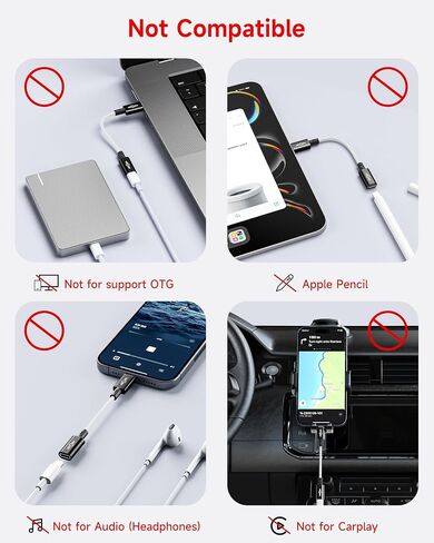 محول Lightning إلى USB C (عبوتان) يدعم الشحن السريع ومزامنة البيانات، محول Lightning أنثى إلى USB C ذكر كابل محول شاحن من النوع C لهاتف iPhone 16 15 Pro Max Plus، iPad، وليس للصوت/OTG in Saudi Arabia