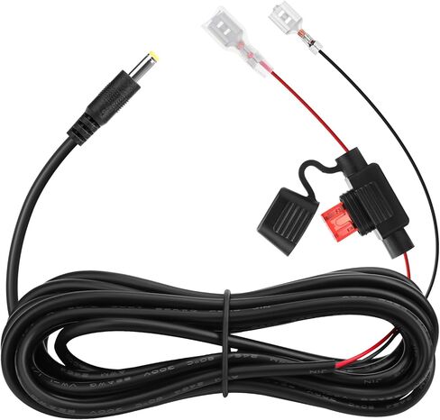 10FT Trail Camera Power Cord, 5.5x2.1mm DC External Power Cable with 2Amp Fuse, Compatible with Portable Power Banks, Solar Panels, Game & Doorbell Cameras and More in Saudi Arabia