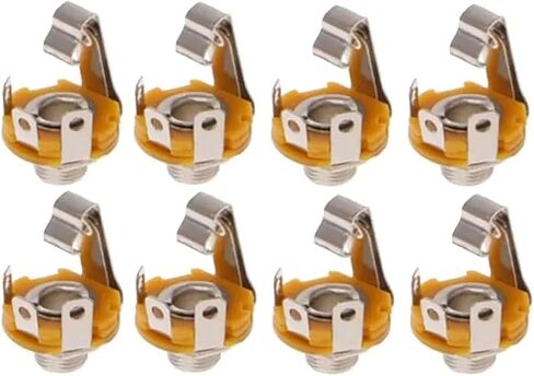 8 Pcs 12B Stereo TRS 1/4"" Input, Output Jack, 1/4 6.35 mm in Saudi Arabia