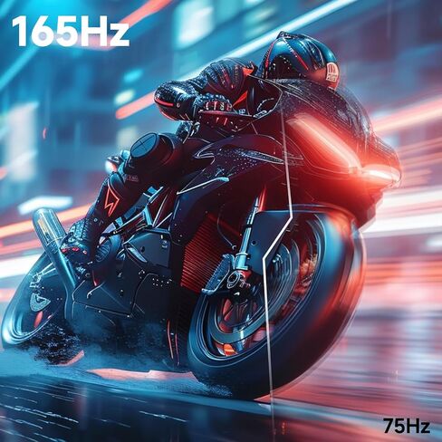شاشة ألعاب منحنية 27 بوصة، QHD 2560 x 1440p شاشة كمبيوتر 144 هرتز/165 هرتز، شاشة HDR عريضة 16:9، 99%sRGB، FreeSync، 1 مللي ثانية، مكبر صوت مدمج لشاشة الكمبيوتر، 2* HDMI ومنفذ DisplayPort، قابل للإمالة، أسود in Saudi Arabia