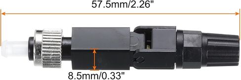 MECCANIXITY FC UPC Fiber Optic Quick Connector, Single Mode Fiber Cable Quick Connector FC Fast Connectors Adapter for CATV Network, Pack of 5 in Saudi Arabia