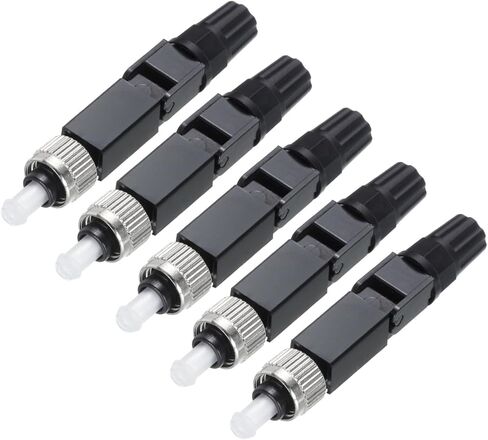 MECCANIXITY FC UPC Fiber Optic Quick Connector, Single Mode Fiber Cable Quick Connector FC Fast Connectors Adapter for CATV Network, Pack of 5 in Saudi Arabia