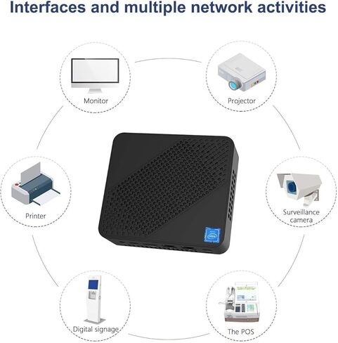 كمبيوتر صغير MINISFORUM U700 Core i5-5257U، كمبيوتر صغير، ذاكرة وصول عشوائي 8 جيجابايت قابلة للترقية + 128 جيجابايت SSD، مخرجات ثلاثية HDMI/Mini DP/USB-C، منفذ إيثرنت 2X، يدعم نظام التشغيل Chromium & Linux، التمهيد PXE وWOL in Kuwait