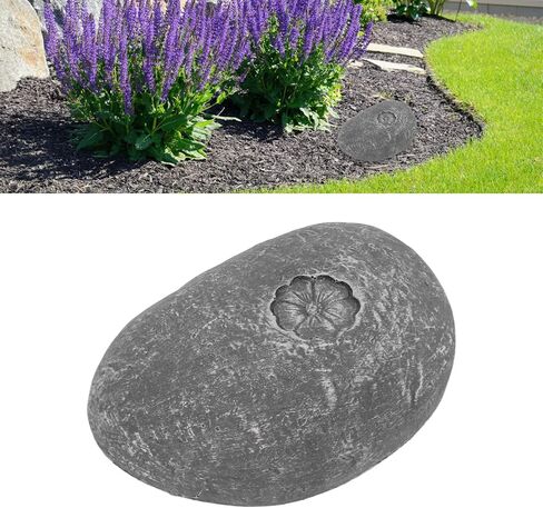 Haofy Pet Memorial Garden Stone DIY Lettering Simulation Pebbles Pet Grave Marker for Dogs Cats, Headstone Memory Gifts for Pet Loss (Love Stone Grey) in Saudi Arabia