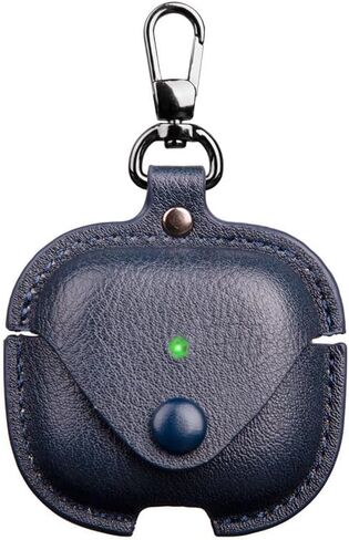 for Airpods 4 Case Leather with Keychain, Stylish Retro Leather Wireless Charging Protective Headphone Case Cover for Apple Airpods 4th Generation 2024 Front LED Visible (Brown) in Saudi Arabia