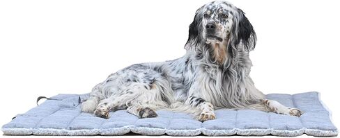 Small Rectangular Anthracite Dog and Cat Bed - Relieves and Preserves Joints - Reversible Summer/Winter mat and Easy to Carry - Machine Washable and Does Not Deform in Saudi Arabia