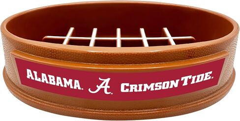 NCAA Super-Bowl - وعاء تغذية الكلاب البطيء من ألاباما كريمسون تايد. وعاء القطط ذو تصميم كرة القدم البطيء من أجل الهضم الصحي. وعاء للحيوانات الأليفة غير قابل للانزلاق للكلاب والقطط الكبيرة والصغيرة in Saudi Arabia