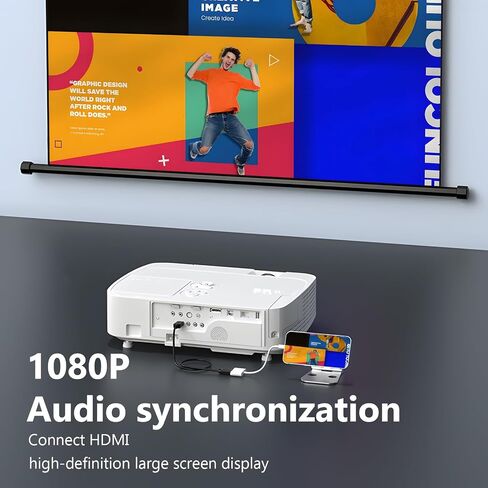 USB C to HDMI Adapter for iPhone 16 15 to TV, Type C Digital AV Adapter 4K Sync Screen Connector Cable for iPhone 16/16 Plus/16 Pro/16 Pro Max/15/15 Plus/15 Pro/15 Pro Max to HDTV Projector Monitor in Saudi Arabia