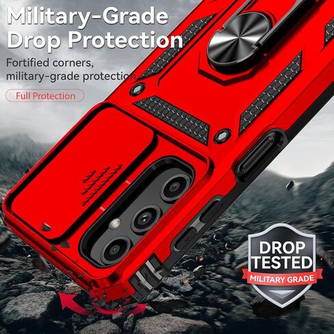 for Samsung Galaxy A25 5G Phone Case,Galaxy A25 5G Case,with Screen Protectors and Camera Cover,[Military Grade] 16ft.Drop Tested Cover with Magnetic Kickstand Protective Case for Samsung A25 5G, Blue in Kuwait