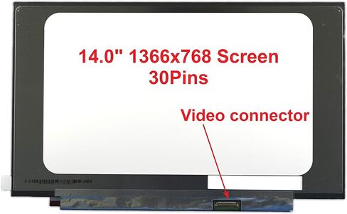 New LCD Replacement Screen HD 1366x768 (Non Touch) 14.0 Inch 30 Pin Matte for HP Pavilion 14-CE0068ST for Laptop/Display/Screen/LCD Application in Saudi Arabia