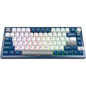 MONTECH MKey PRO 75% TKL Wireless Mechanical Gaming Keyboard, Tri-Mode Bluetooth 5.2/2.4Ghz/USB-C, Hot-Swappable Gateron G Pro 3.0 Pre-lubed Switches, VIA & QMK Support - Freedom Yellow