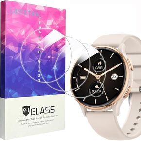 Compatible for RUXINGX Smart Watches Screen Protector, [3 Pack] 9H Tempered Glass Screen Protector Film Compatible for RUXINGX B53 1.27 Inches Smart Watches (3 Pack)