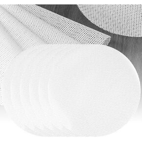 6 Pack Silicone Dehydrator Sheets for Ninja Dehydrator Rack, 7.9 Inch Non Stick Silicone Mesh for Fruit Dehydrator, Dehydrator Tray Liner Reusable Compatible with Ninja Foodi 6.5 and 8 Quart