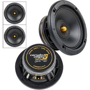 2 Pack 6.5" Full Range Speakers 200 Watts Max All Weather Car Audio CVMPCL6.5