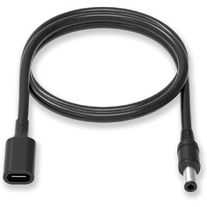 USB C to DC 5.5mm x 2.5mm Adapter Cable, 1Ft(30cm) Type C Female to Male Plug Supply Adapter Power Cable for Camera, Power Bank, DVR, Hard Disk Box, Home Phone System, 1Pack