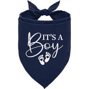 It's A Boy Dog Bandana، Dog Bandanas Boy، كشف جنس الكلب باندانا، أفكار تكشف عن الحمل، ملحقات الحيوانات الأليفة لمحبي الكلاب الأليفة، باندانا الكلب للكلاب الصغيرة والمتوسطة، إعلان الطفل (D86)
