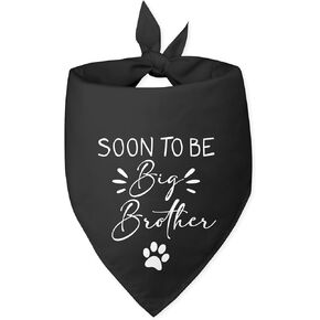 Soon to Be Big Brother Baby Announcement Dog Bandana Gender Reveal Dog Bandana Black Dog Bandana Pregnancy Announcement Photo Prop Pet Scarf Accessories for Pet Dog Lovers Gifts