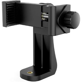 Alphx Universal Smartphone Tripod Cell Phone Holder Mount Adapter Set, Fits iPhone, Samsung, and all Phones, Rotates Vertical and Horizontal with Adjustable Clamp, Includes Mini Tripod