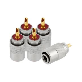 5PCS PL-259 UHF Male Connectors 50 Ohm PL259 Male Plug Crimp RF Coax Connector Adapter for RG8X RG240 RG-8 RG-213 LMR-400 RG59 Low Loss Coax Cable Compatiable with Ham Radio