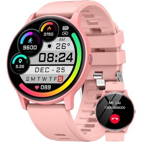 Smart Watches for Men Women, 1.3" Smart Watch(150+ DIY Dials), Fitness Tracker Smartwatch with Heart Rate/SpO2/Sleep Monitor, Calories, Step Counter, IP68, Fitness Watch for Android iPhone