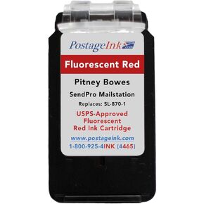 Compatible Replacement Ink for SL-870-1 Red Ink Cartridge for New SendPro Mailstation (CSD1)