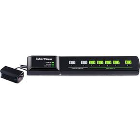 CyberPower HT705GR Tier 2 Advanced Power Strip, 1,500 J/125 V, 7 Outlets, 5ft Power Cord