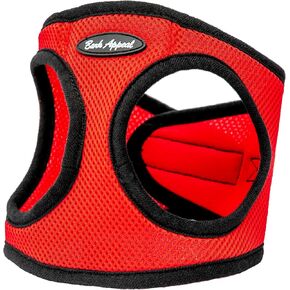 Bark Appeal Reflective Mesh Step in Harness, Medium, Red
