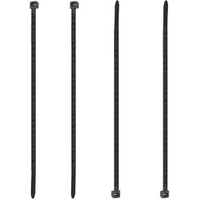 4 Pack 4 Inch Black Zip Ties UV Resistant Nylon Cable Ties Plastic Wire Ties Self-Locking Nylon Tie Strap