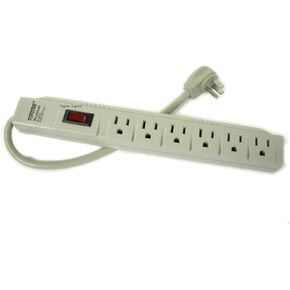 6 Outlet Power Electrical Wall Plug Socket Surge Protector Strip Switch Adapter
