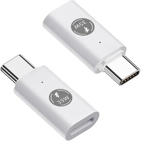 محول AreMe 2 Pack USB C لكابل iPhone، محول PD 35W للشحن السريع من النوع C متوافق مع سلسلة iPhone 16/15 وiPad Air/Pro والمزيد in Kuwait